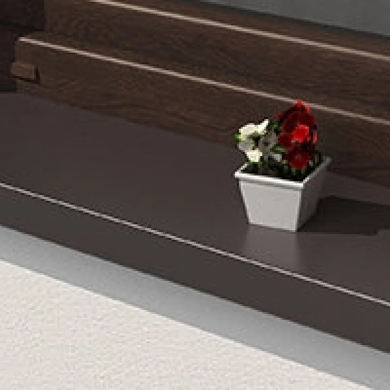 Parapet zewnętrzny aluminiowy 100-400mm Brąz RAL 8019, 800