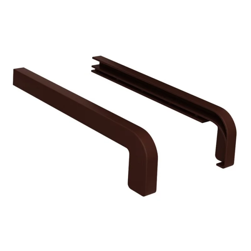 Zakończenia BRĄZOWE RAL 8017 300mm do parapetu zewnętrzne
