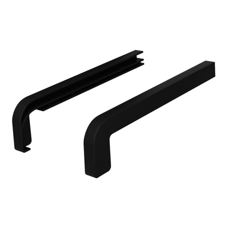 Zakończenia CZARNE RAL 9005 300mm do parapetu zewnętrznego