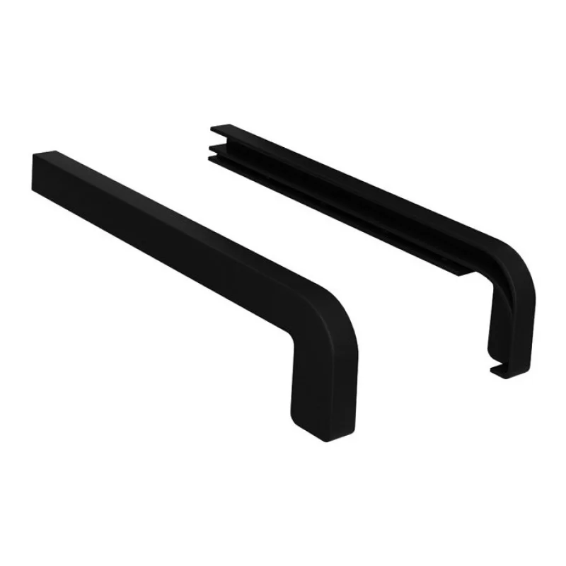 Zakończenia CZARNE RAL 9005 300mm do parapetu zewnętrznego