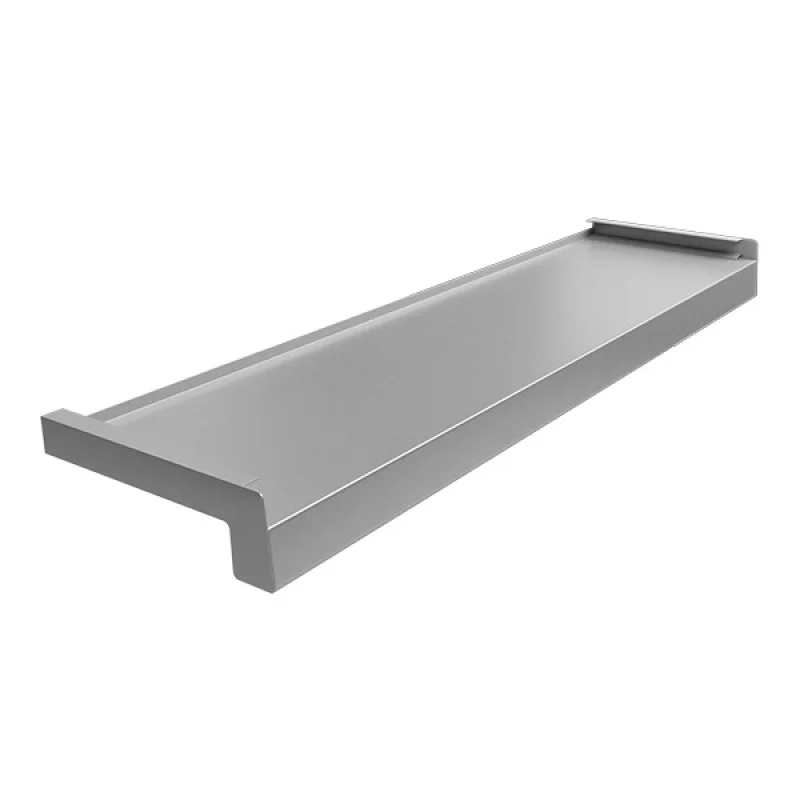 Parapet zewnętrzny stalowy Standard 100-400mm Srebrny RAL 9