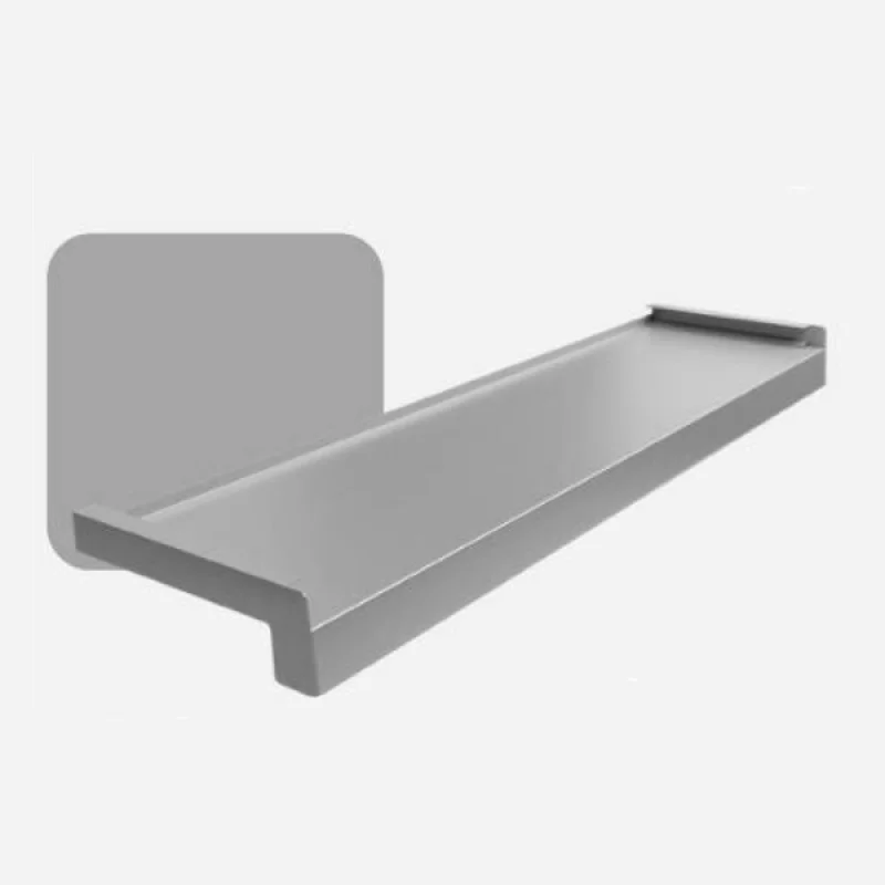 Parapet zewnętrzny stalowy Standard 100-400mm Srebrny RAL 9