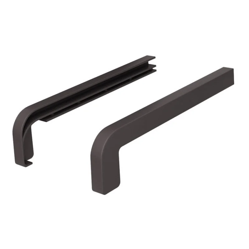 Zakończenia BRĄZOWE RAL 8019 400mm do parapetu zewnętrzne