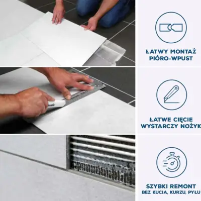 Panele winylowe LVT Avesuvius Anthracit Beton ciemny 51003 Klasa 34 3.2 mm