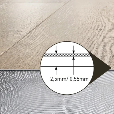 Panele winylowe SPC LVT DWS205 Dąb Highlands Klasa 33 2.5 mm TAK, 5905167855638