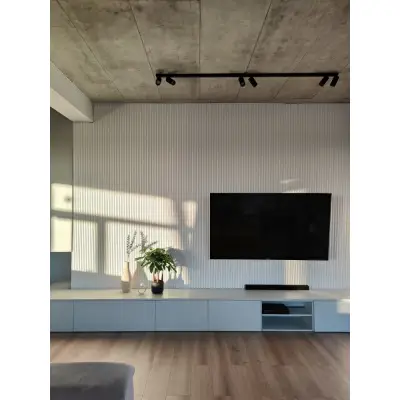 Zakończenie lameli Lamele M Medio Listwa Lewa Biała L0201L