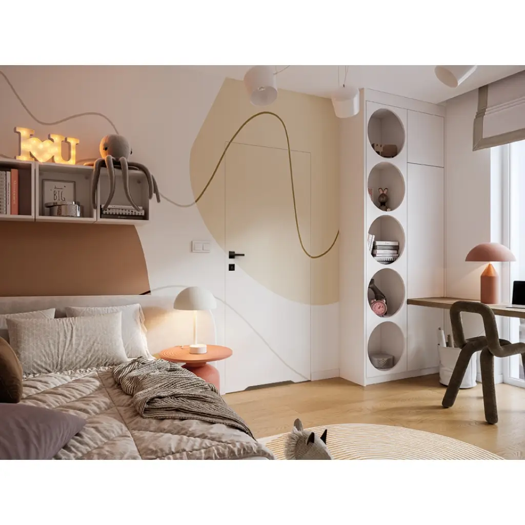 Drzwi ukryte Porta HIDE WC Bezprzylgowe (otwierane na zewnątrz) Prawe 80cm płyta, SPA1110P08LBPWAYV0O000, Drzwi wewnętrzne, Porta HIDE, PORTA