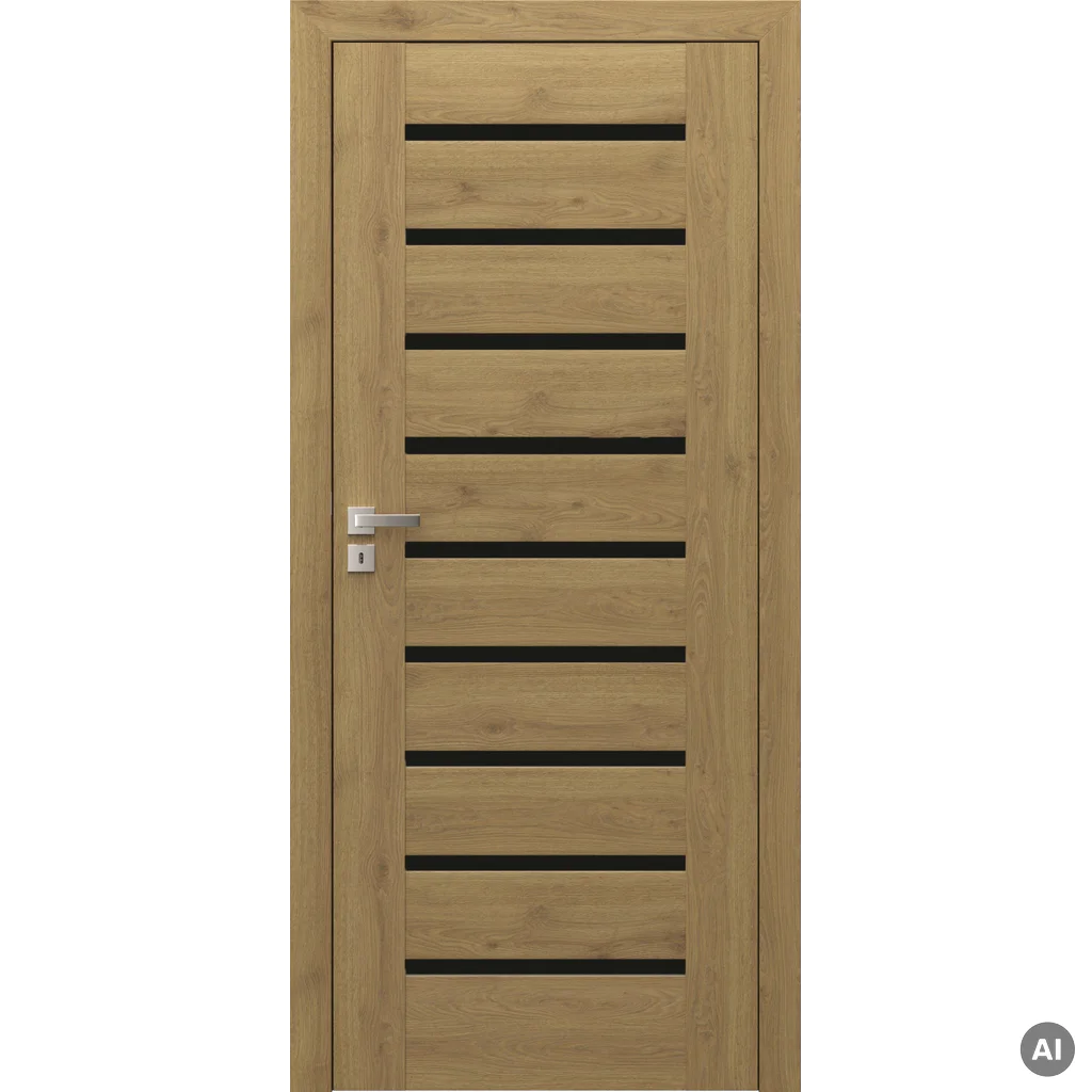 Porta KONCEPT model A.9 z czarną szybą