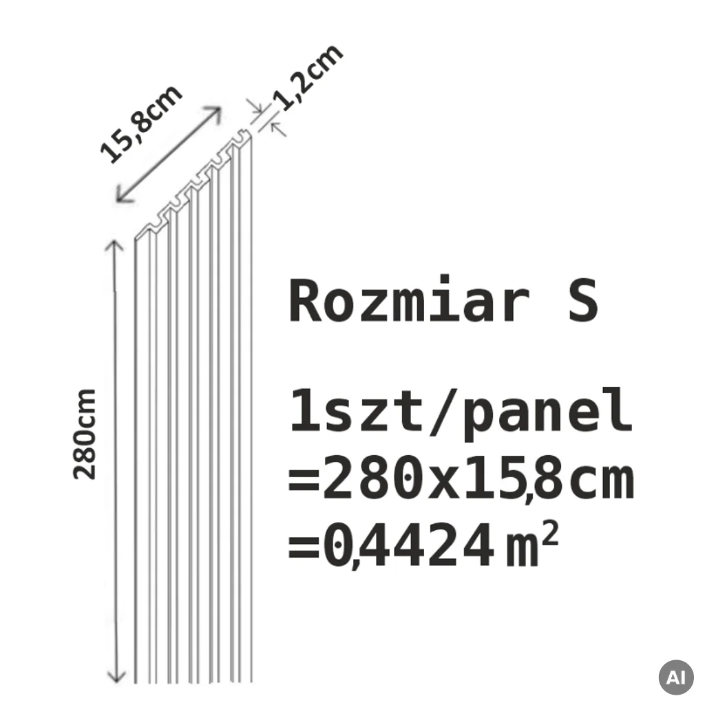 Lamele Czarne Półmatowe S 310, 120041958, Lamele, Lamele MDF, AGT