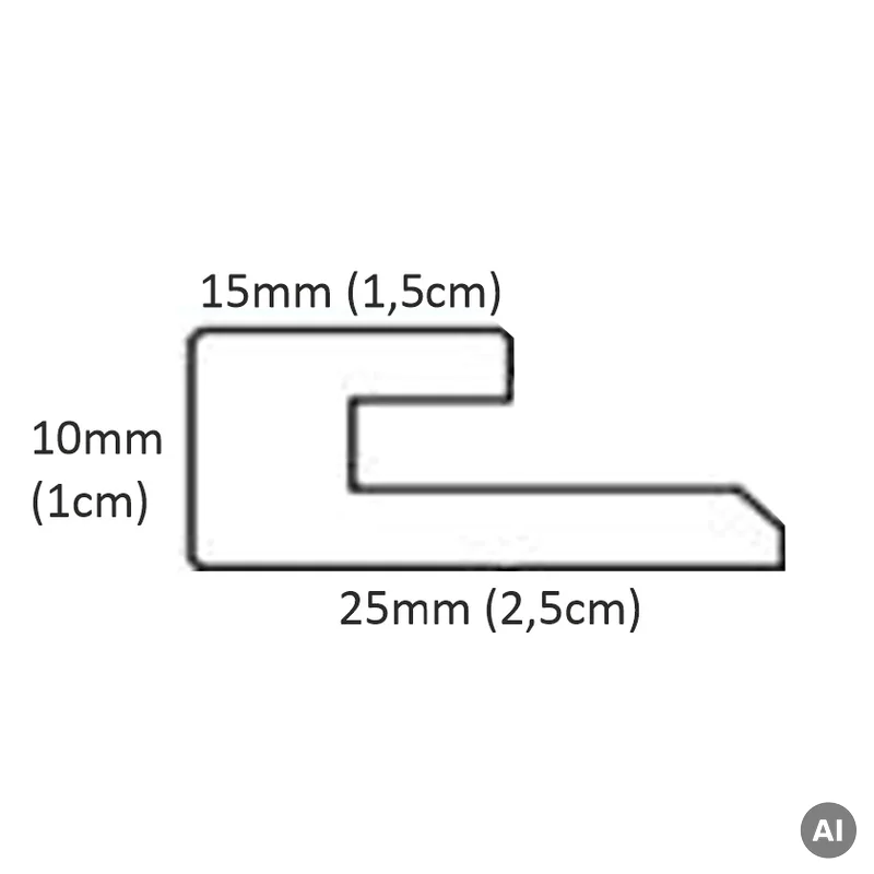 Listwa startowa Dąb naturalny Teak Lewa S, 120038283 - 2