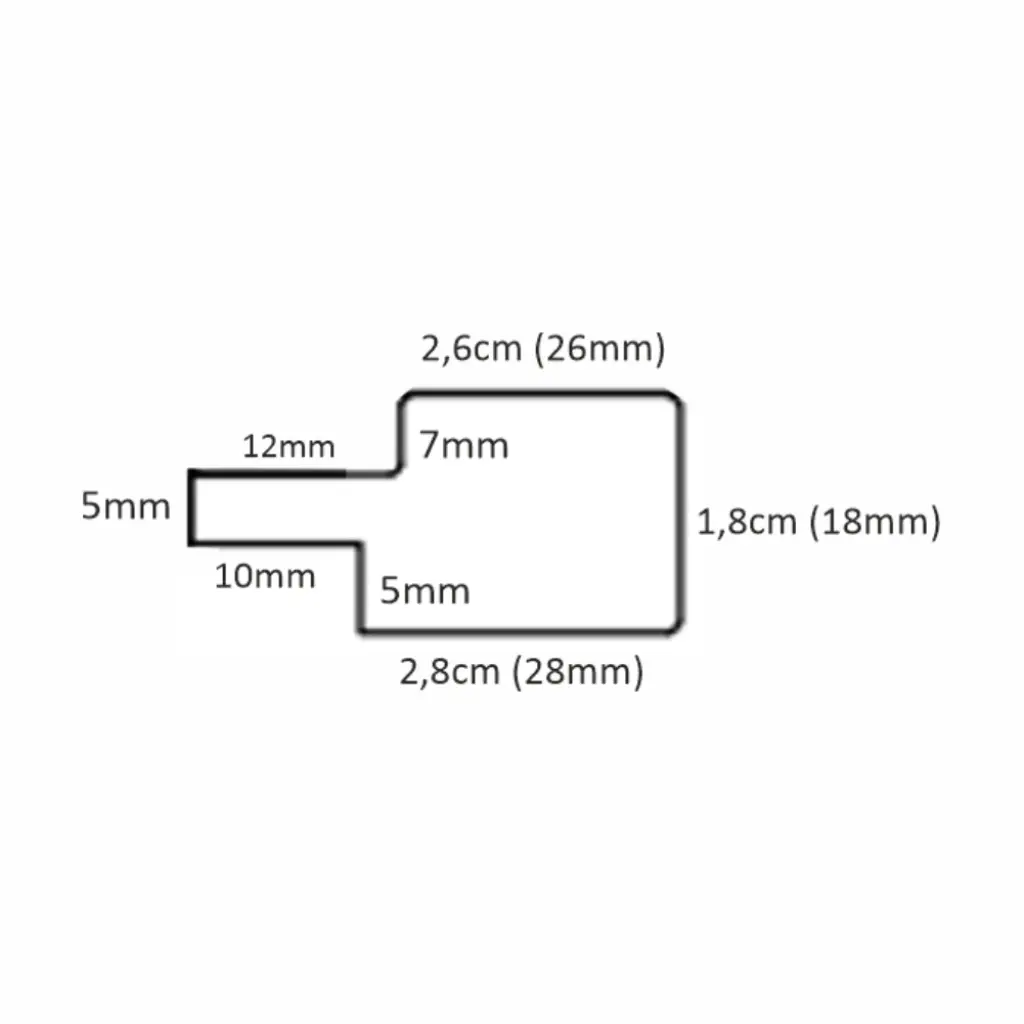 Listwa zakończeniowa Czarna Półmatowa 310 Prawa M, 120036222, Listwa zakończeniowa, Lamele MDF AGT Akcesoria, AGT