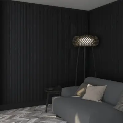 Listwa zakończeniowa Czarna Półmatowa 310 Prawa M, 120036222