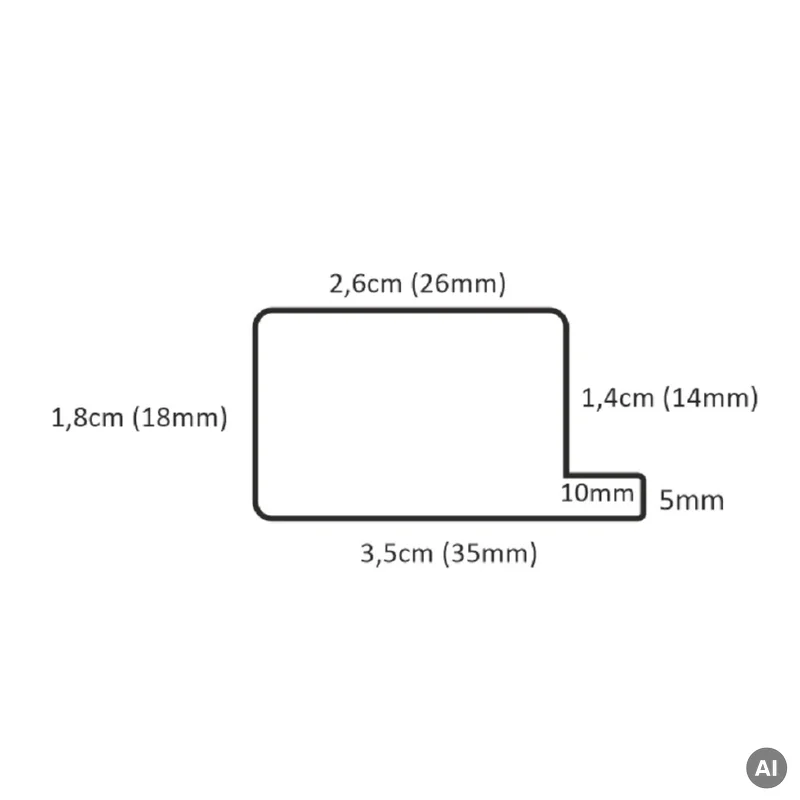 Listwa startowa Czarna Matowa Lewa M, 120035909 - 2