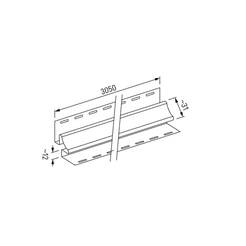 Panele zewnętrzne Listwa narożna wewnętrzna  Dąb Miodowy