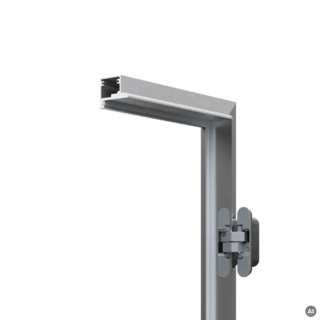 Ościeżnica do drzwi ukryte Porta Hide Odwrotna przylga (otwierane do wewnątrz) Prawa 90cm, OPP100LP090000AN300000, Ościeżnica, PORTA HIDE, PORTA