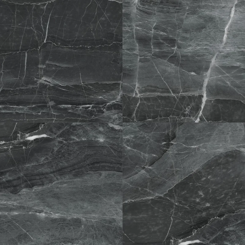 Panele ścienne Dark Stone Czarny Marmur Połysk 120x60 6053