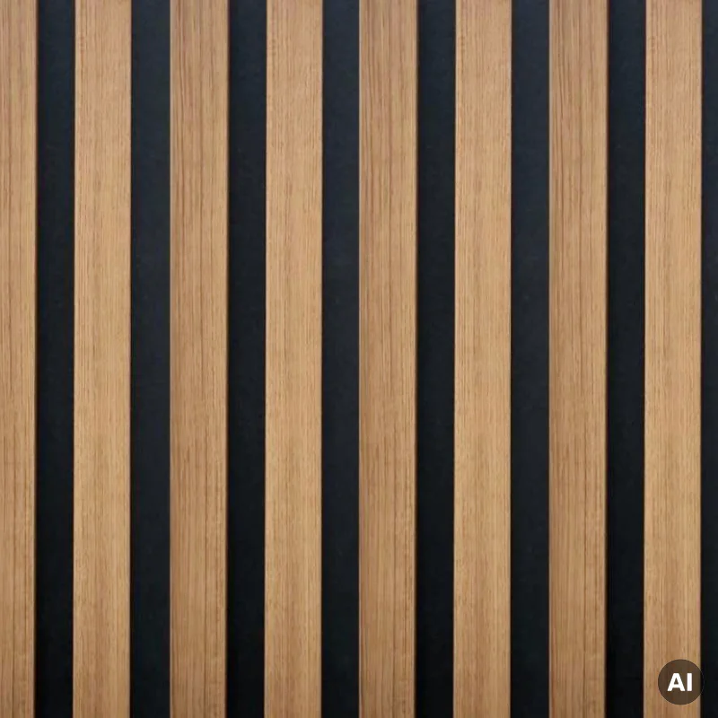 Lamele Akustyczne Dąb Naturalny Teak na Filcu L 248, 120043
