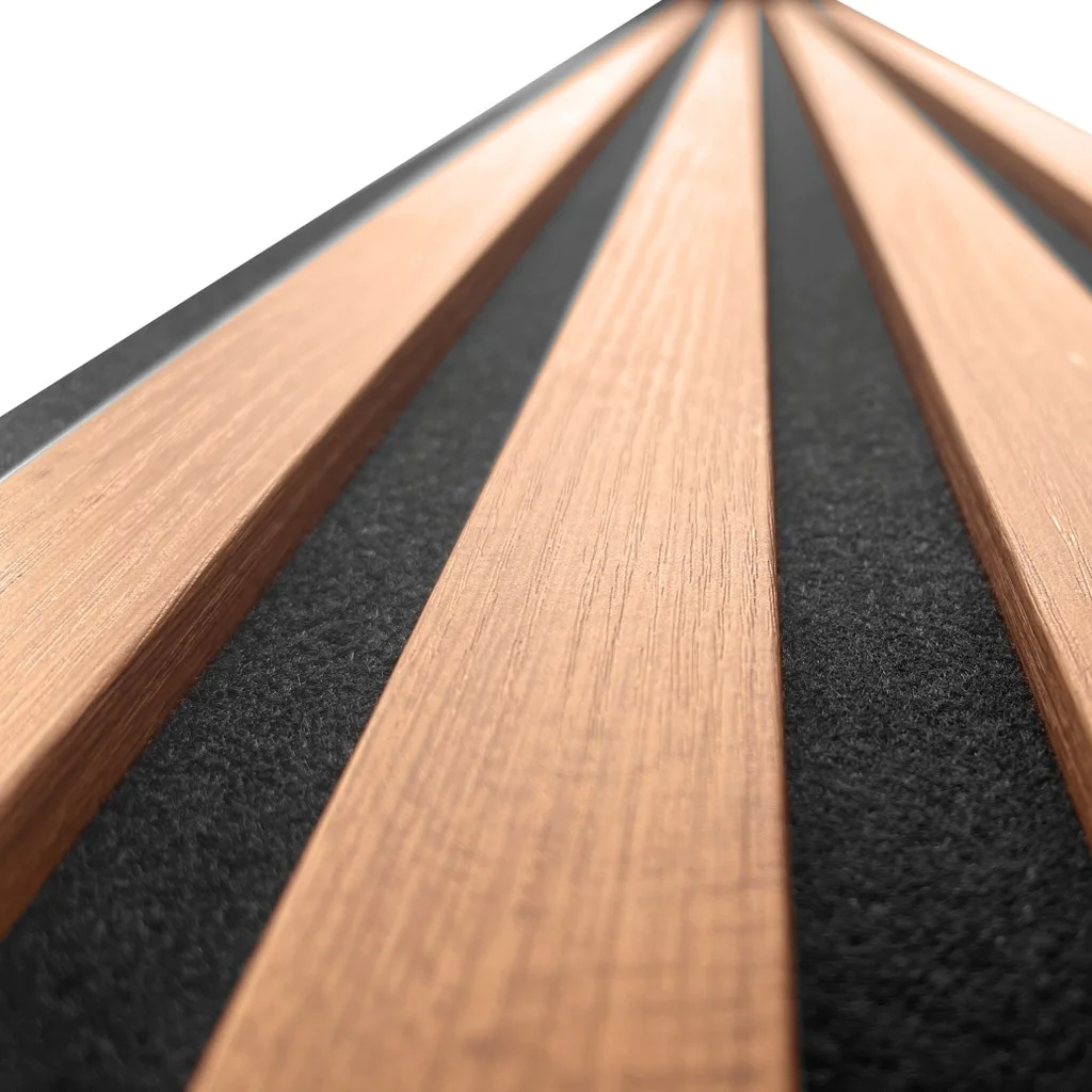 Lamele Akustyczne Dąb Naturalny Teak na Filcu L 248, 120043514, Lamele, Lamele akustyczne MDF, AGT