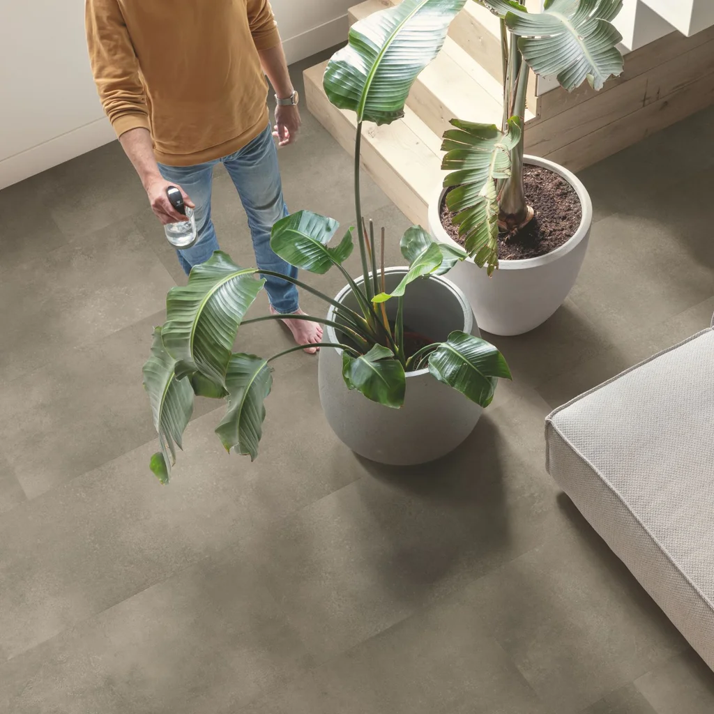 Panele winylowe SPC LVT z podkładem Beton Cloudy Klasa 33 6 mm TAK, AVMTU40273, Panele winylowe, Illume Click z podkładem, Quick-Step Unilin