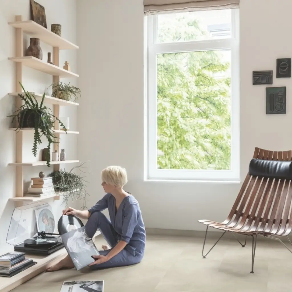 Panele winylowe LVT z podkładem Beton Sandstone Klasa 33 6 mm, AVMTU40274, Panele winylowe, Illume Click z podkładem, Quick-Step Unilin