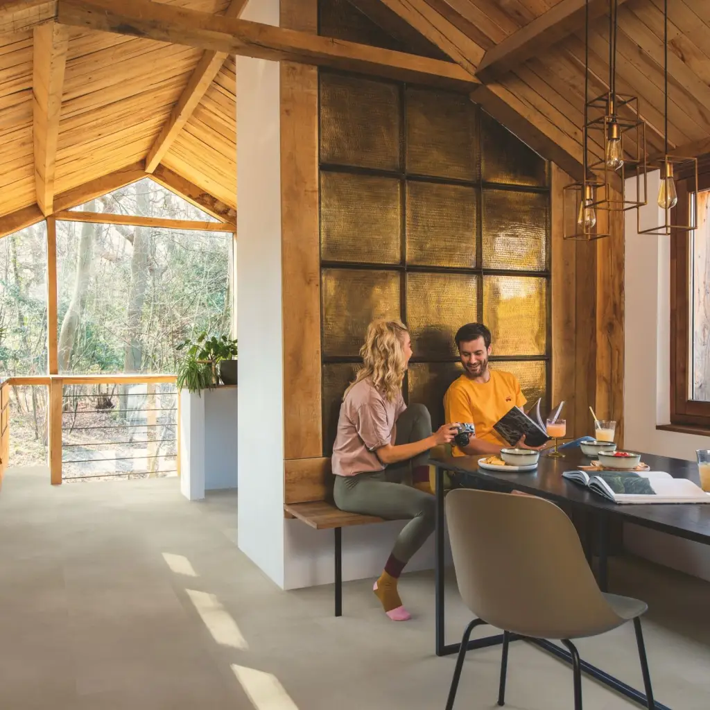 Panele winylowe LVT z podkładem Beton Sandstone Klasa 33 6 mm, AVMTU40274, Panele winylowe, Illume Click z podkładem, Quick-Step Unilin