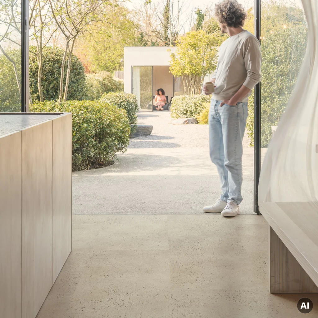 Panele winylowe SPC LVT z podkładem Beton Oyster Klasa 33 6 mm TAK, AVMTU40275, Panele winylowe, Illume Click z podkładem, Quick-Step