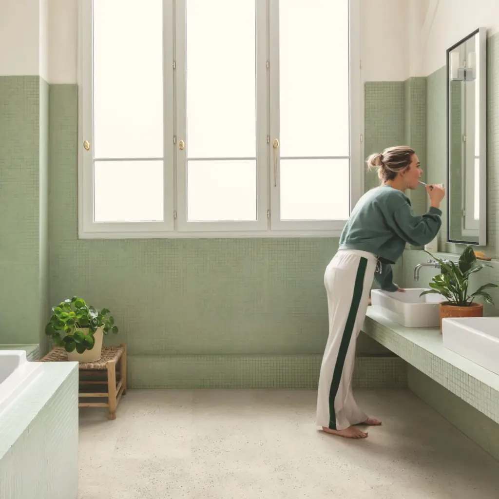 Panele winylowe SPC LVT z podkładem Beton Oyster Klasa 33 6 mm, AVMTU40275, Panele winylowe, Illume Click z podkładem, Quick-Step Unilin