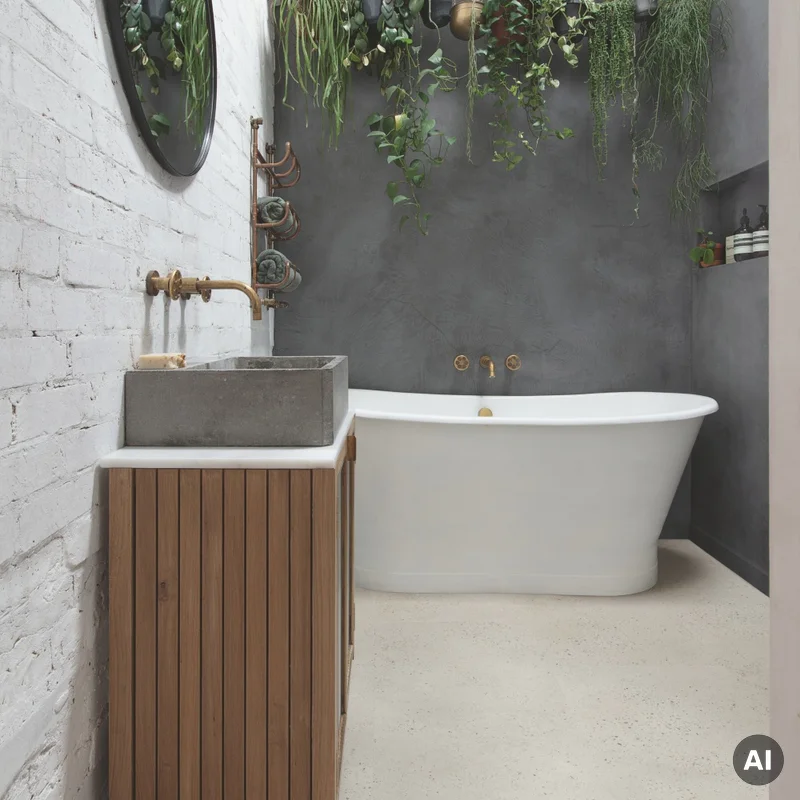 Panele winylowe SPC LVT z podkładem Beton Oyster Klasa 33 6