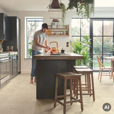 Panele winylowe SPC LVT z podkładem Beton Pebble Klasa 33 6 mm TAK, AVMTU40276