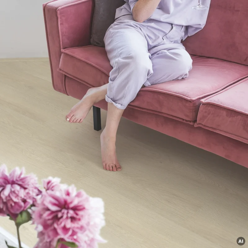 Panele winylowe SPC LVT z podkładem Dąb Morska Bryza Beż