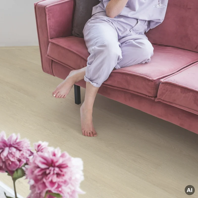 Panele winylowe SPC LVT z podkładem Dąb Morska Bryza Beż