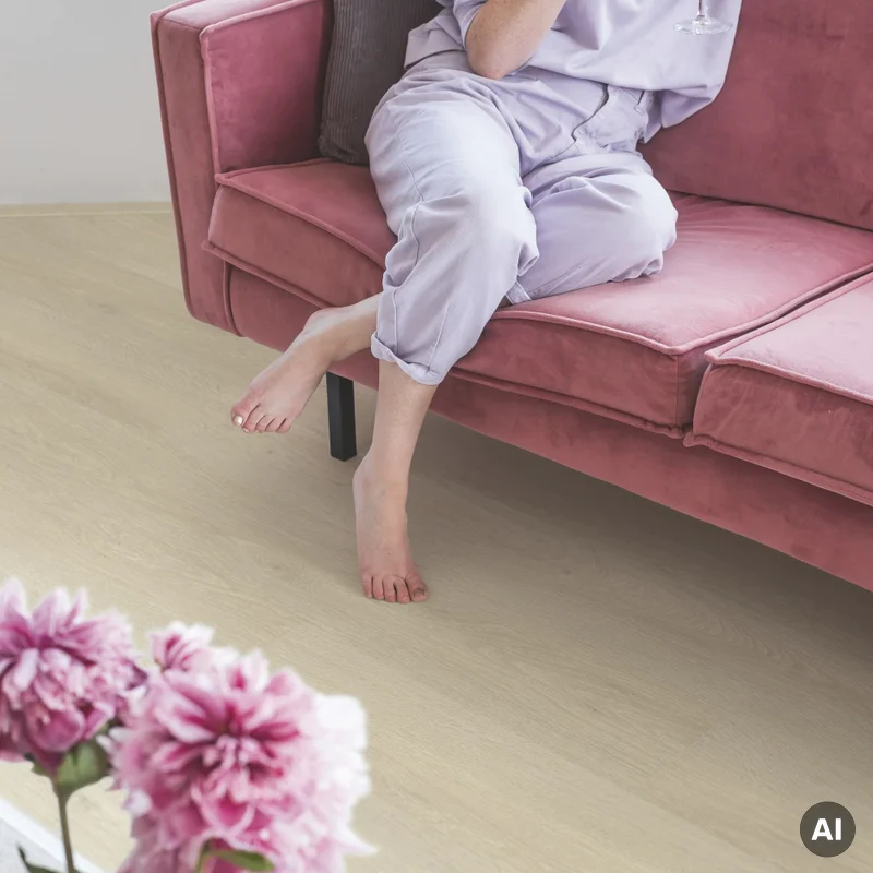 Panele winylowe SPC LVT z podkładem Dąb Morska Bryza Beż