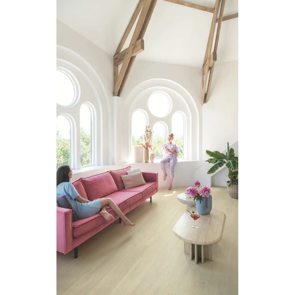 Panele winylowe SPC LVT z podkładem Dąb Morska Bryza Beż Klasa 33 6 mm TAK, AVMPU40080, Panele winylowe, Bloom z podkładem, Quick-Step Unilin