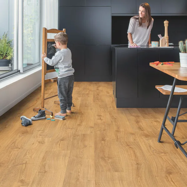 Panele winylowe SPC LVT z podkładem Dąb Jesienny Miodowy N