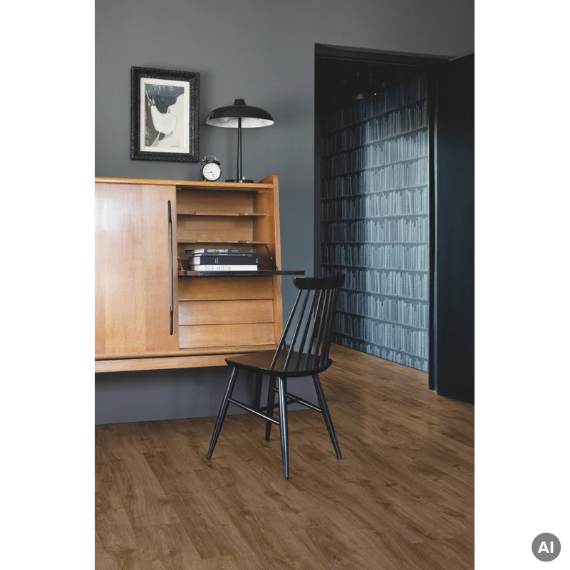 Panele winylowe SPC LVT z podkładem Dąb Brązowy Jesienny