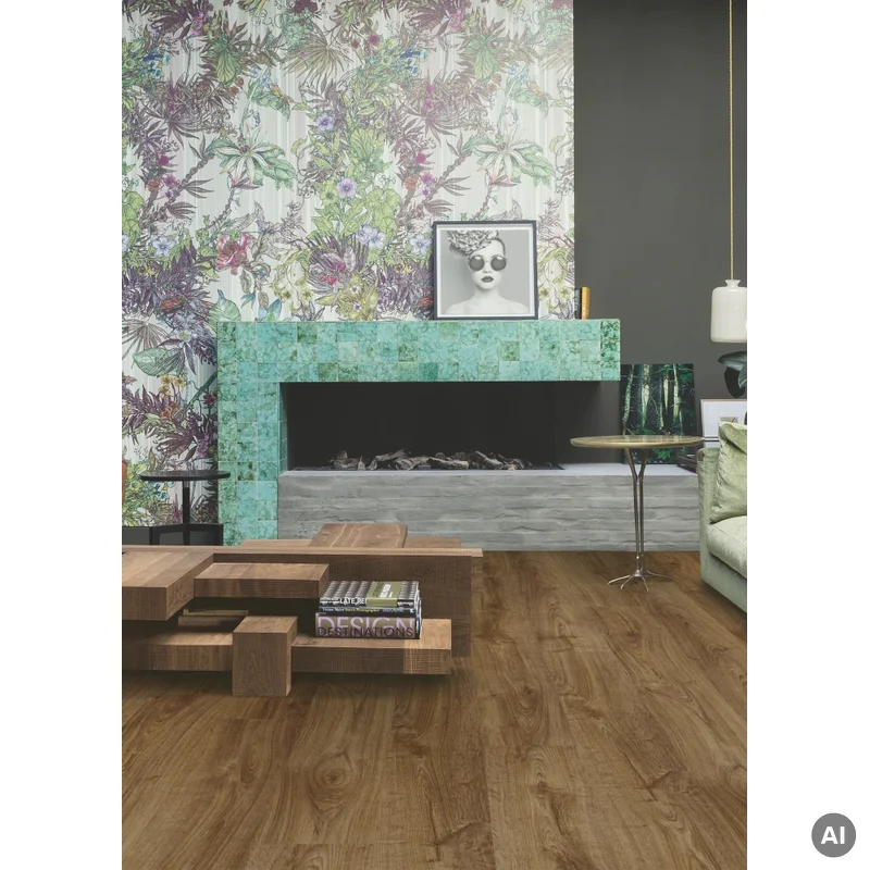 Panele winylowe SPC LVT z podkładem Dąb Brązowy Jesienny