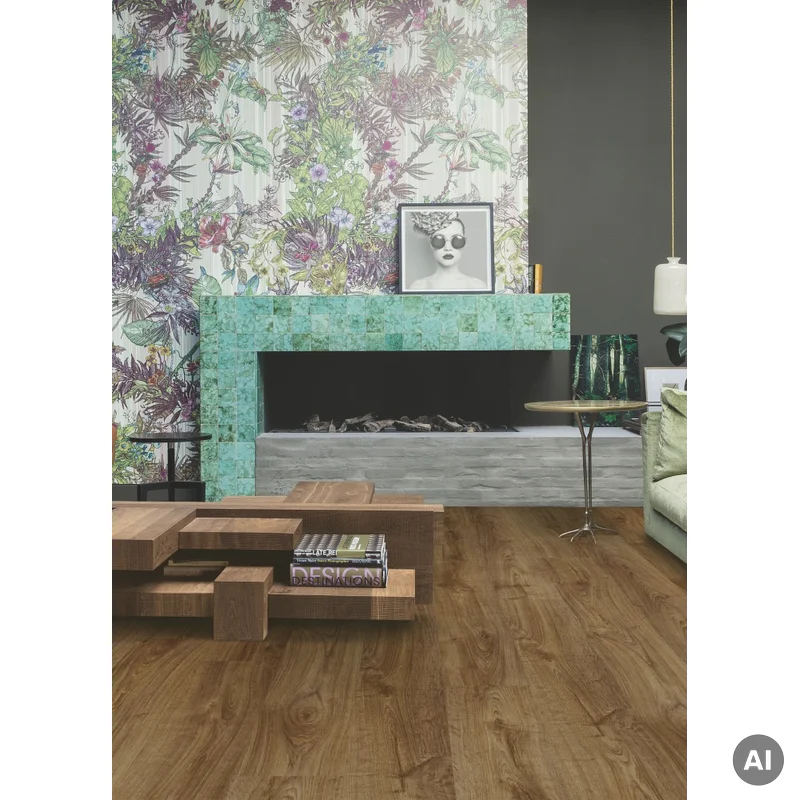 Panele winylowe SPC LVT z podkładem Dąb Brązowy Jesienny