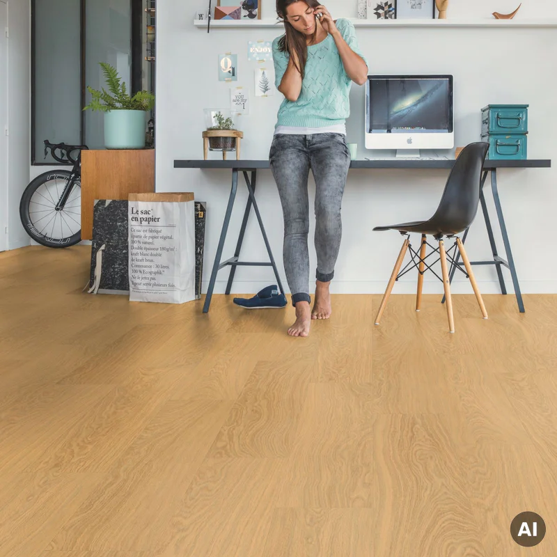 Panele winylowe SPC LVT z podkładem Dąb Miodowy Naturalny