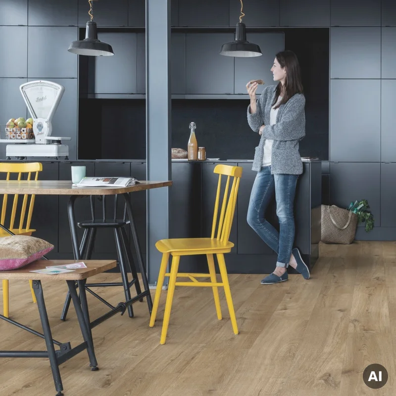 Panele winylowe SPC LVT z podkładem Dąb Bawełniany Natura