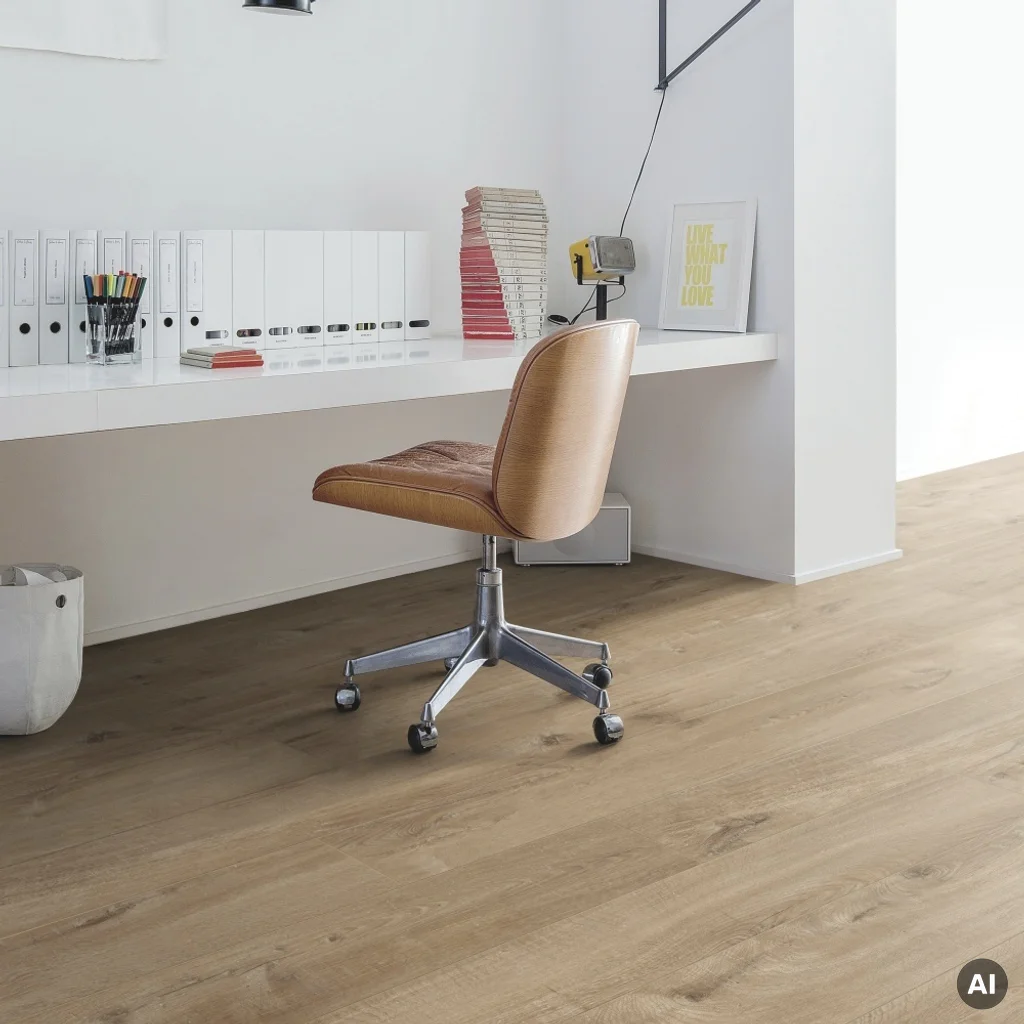 Panele winylowe SPC LVT z podkładem Dąb Bawełniany Naturalny Klasa 33 6 mm TAK, AVMPU40104, Panele winylowe, Bloom z podkładem, Quick-Step