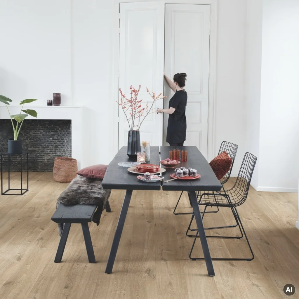 Panele winylowe SPC LVT z podkładem Dąb Bawełniany Naturalny Klasa 33 6 mm TAK, AVMPU40104, Panele winylowe, Bloom z podkładem, Quick-Step Unilin