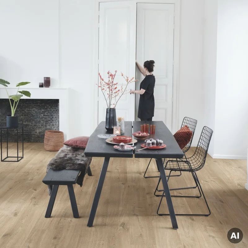 Panele winylowe SPC LVT z podkładem Dąb Bawełniany Natura