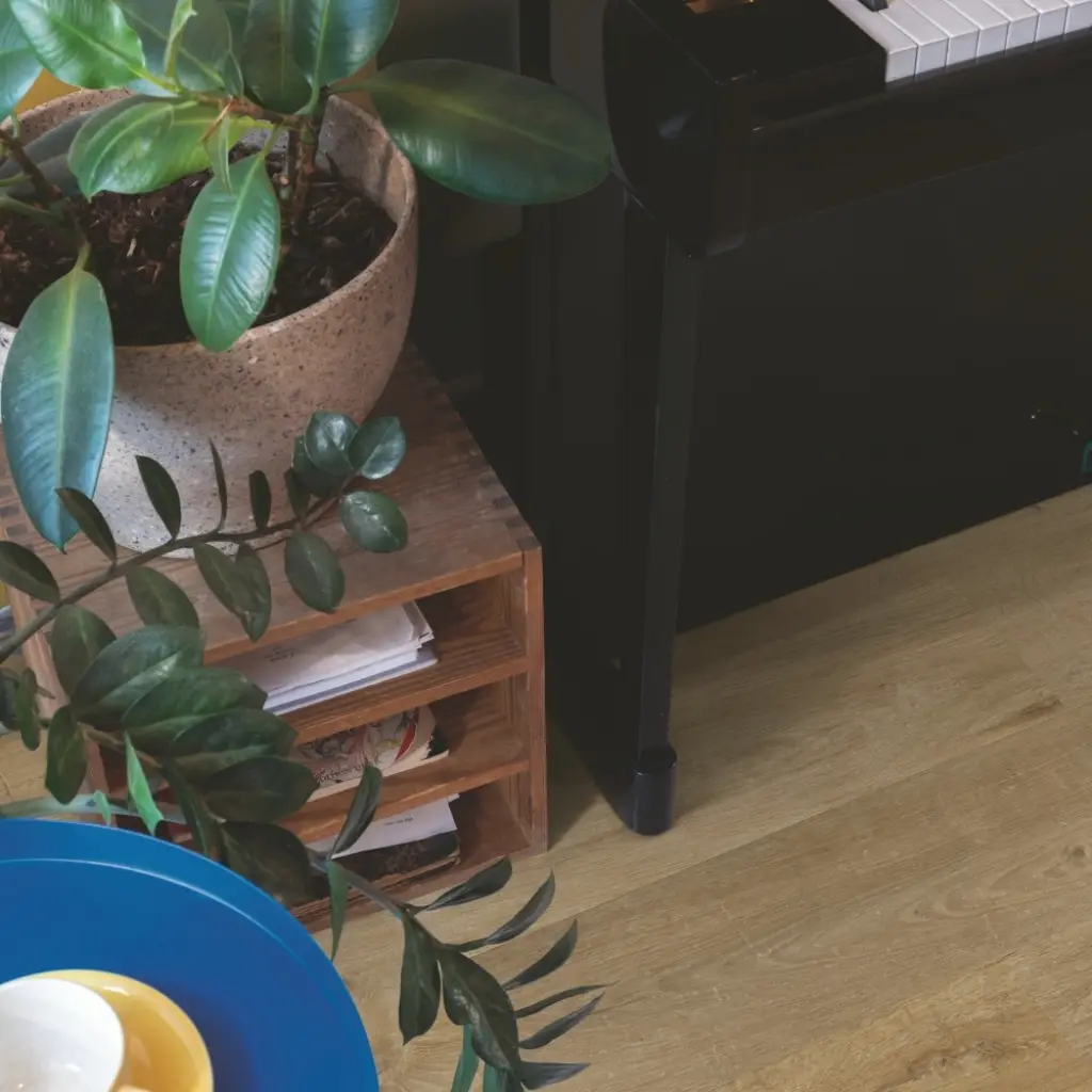 Panele winylowe SPC LVT z podkładem Dąb Bawełniany Naturalny Klasa 33 6 mm, AVMPU40104, Panele winylowe, Bloom z podkładem, Quick-Step Unilin