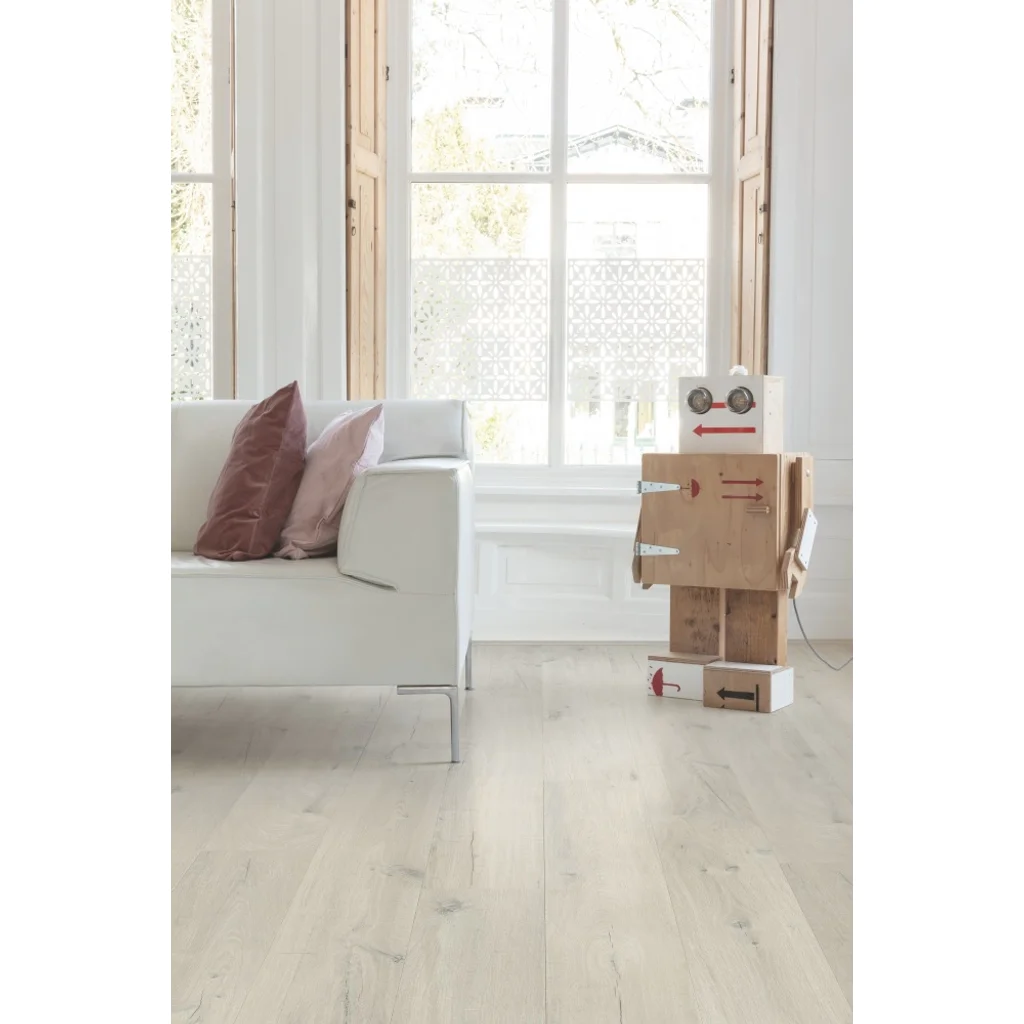 Panele winylowe SPC LVT z podkładem Dąb Bawełniany Biało-Rumiany Klasa 33 6 mm TAK, AVMPU40200, Panele winylowe, Bloom z podkładem, Quick-Step Unilin