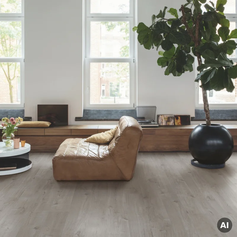 Panele winylowe SPC LVT z podkładem Dąb Bawełniany Przytu