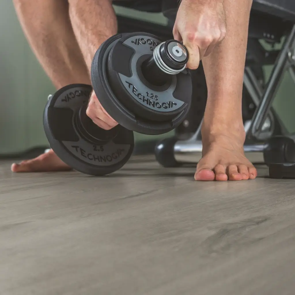 Panele winylowe SPC LVT z podkładem Dąb Bawełniany Przytulny-Szary Klasa 33 6 mm, AVMPU40202, Panele winylowe, Bloom z podkładem, Quick-Step Unilin