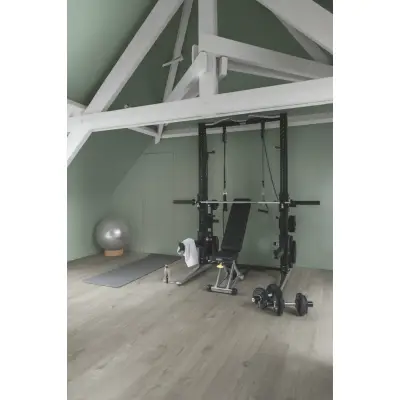 Panele winylowe SPC LVT z podkładem Dąb Bawełniany Przytulny-Szary Klasa 33 6 mm, AVMPU40202