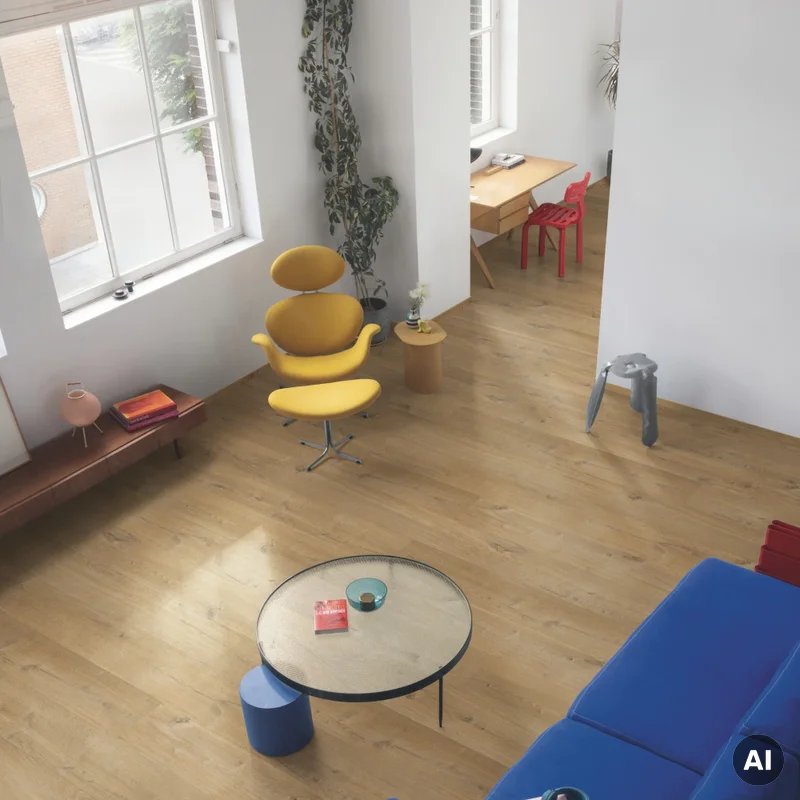 Panele winylowe SPC LVT z podkładem Dąb Bawełniana Głęb