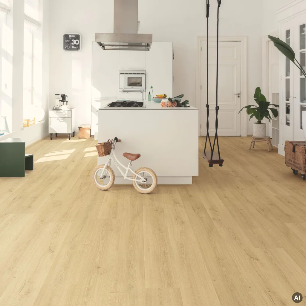 Panele winylowe SPC LVT z podkładem Botaniczny Beż Klasa 33 6 mm TAK, AVMPU40236, Panele winylowe, Bloom z podkładem, Quick-Step Unilin