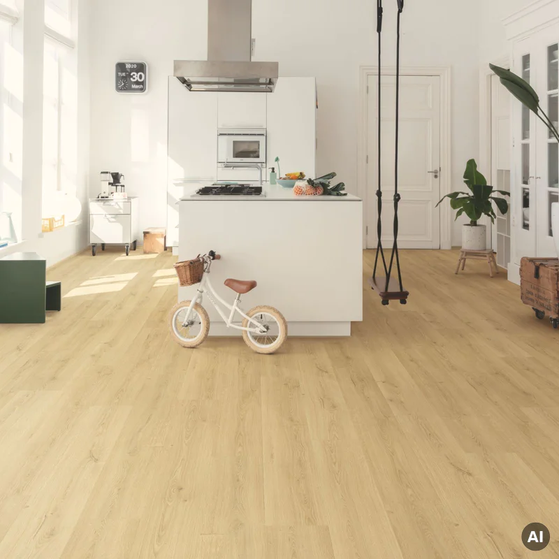 Panele winylowe SPC LVT z podkładem Botaniczny Beż Klasa 3